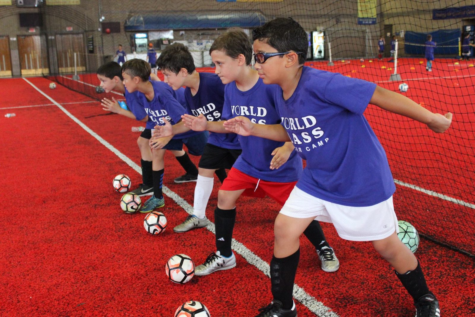 Indoor winter training at World Class Soccer
